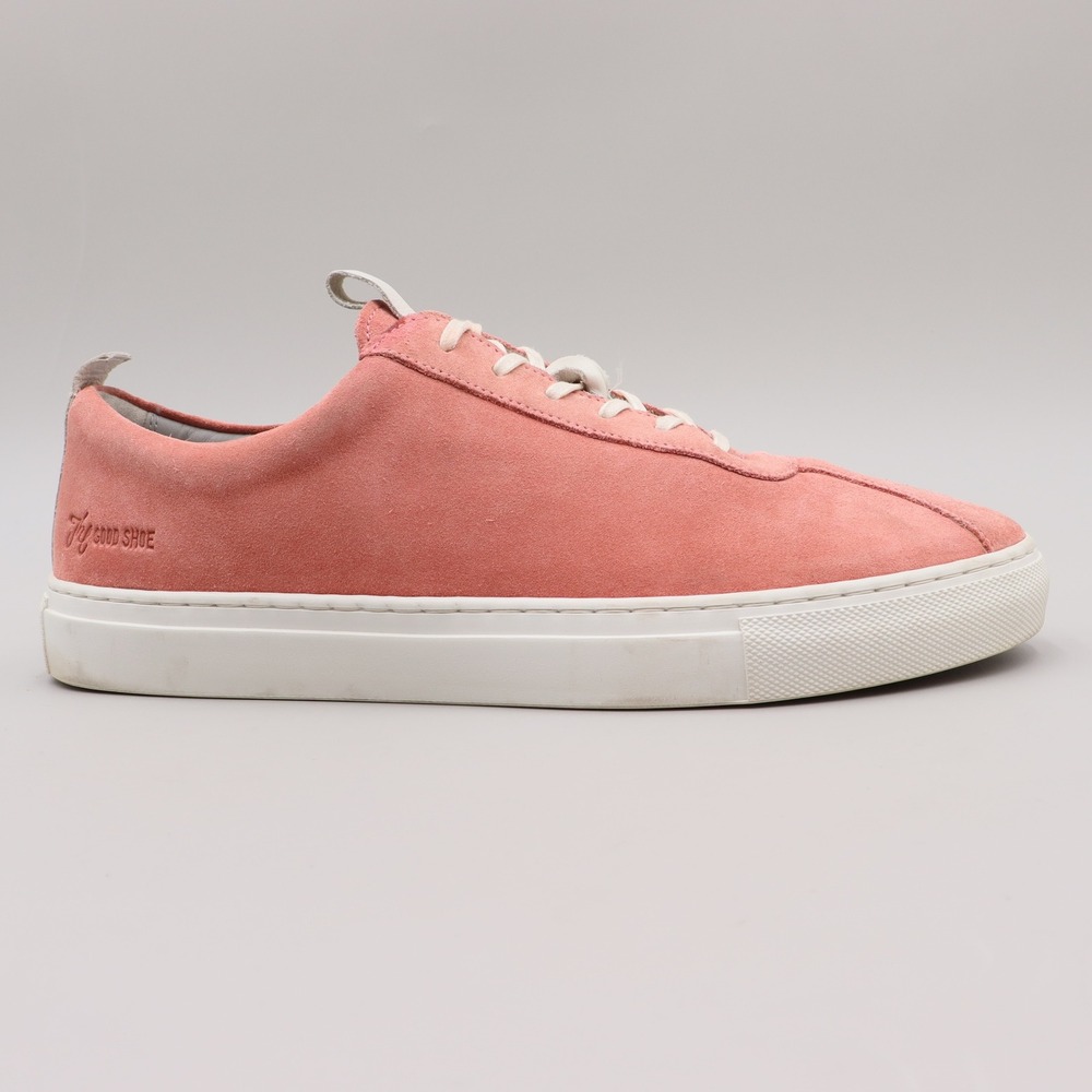 Grenson The Good Shoe Suede Sneaker Mens Size 7 G Seashell Pink Low Top 111654